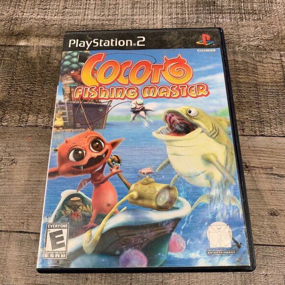 Pack NEUF Pour PS2 : COCOTO Fishing Master + Canne à Pêche